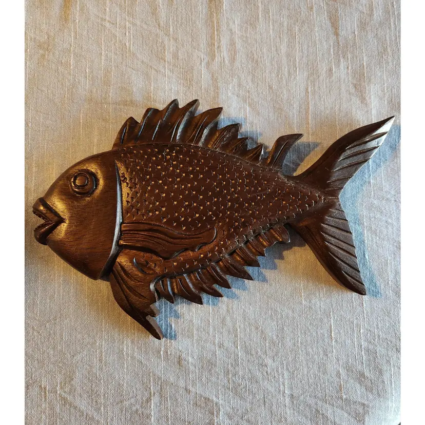 Wooden Fish Wall Plaque