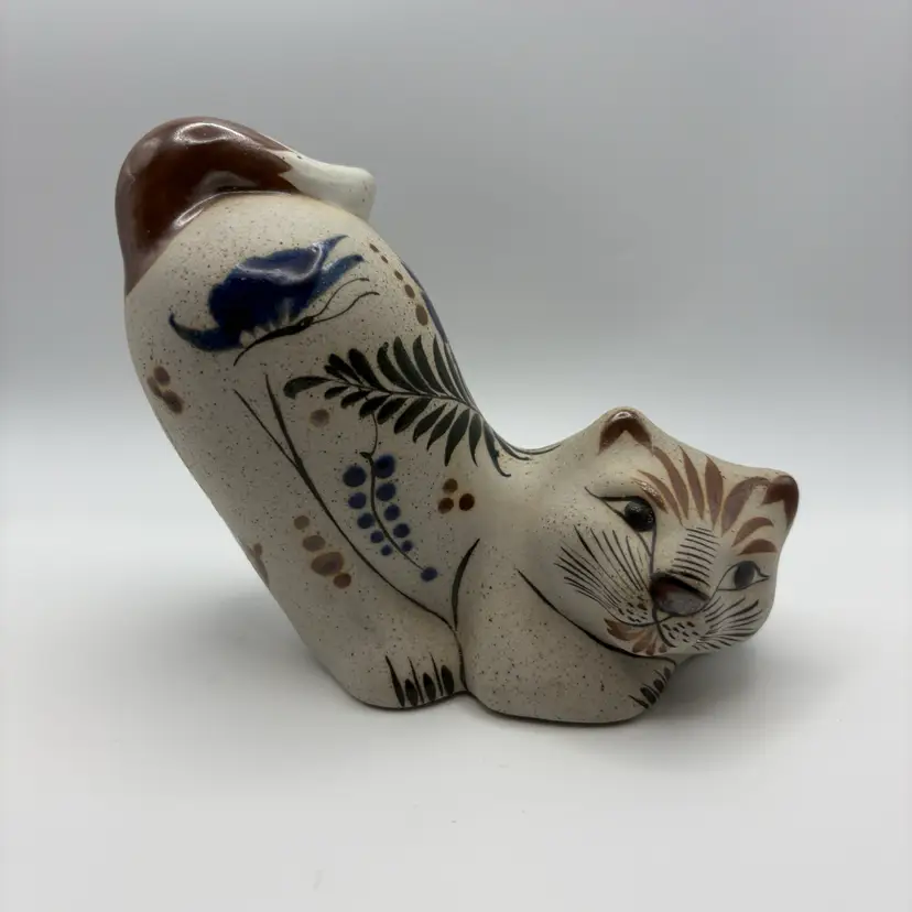 Tonala Cat Mexican Pottery