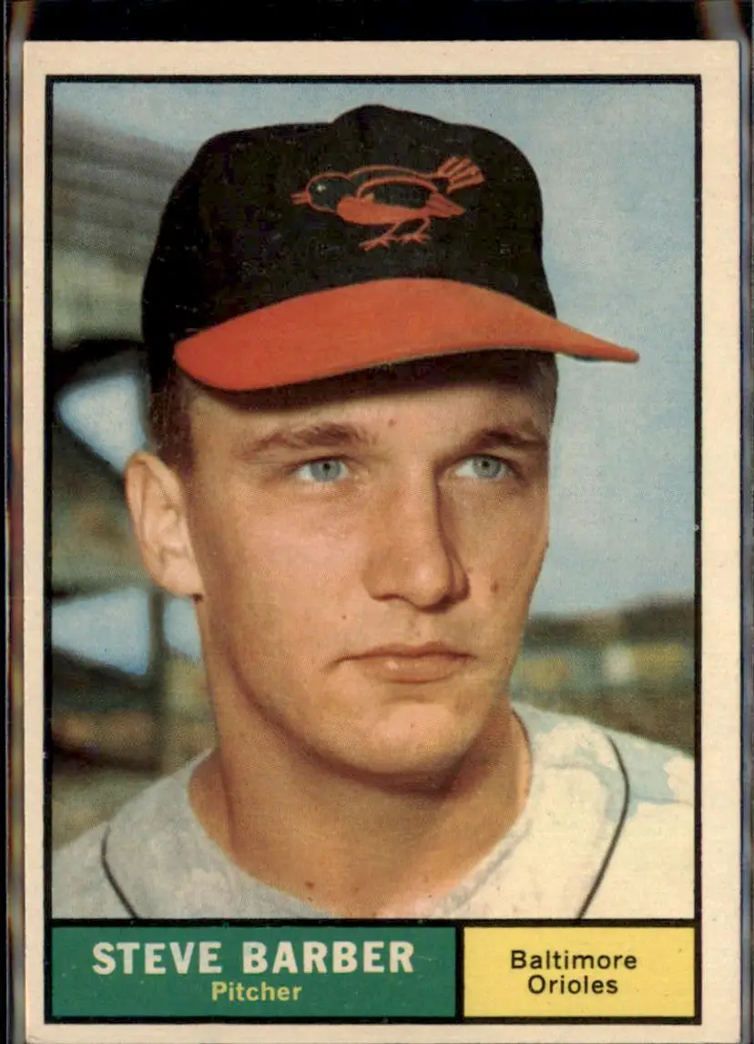 1961 Topps #125 Steve Barber - ( ) - Baltimore Orioles