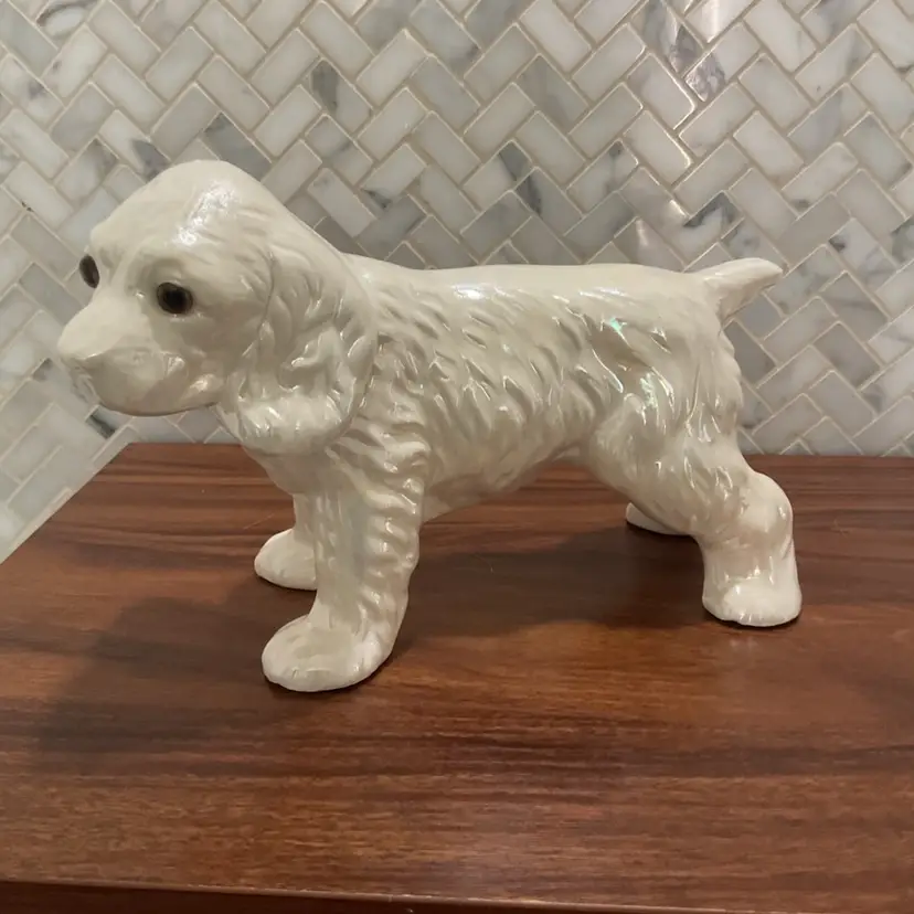 103a Ceramic Lusterware Cocker Spaniel