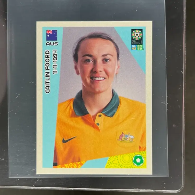 Caitlin Foord 2023 Panini Women’s World Cup Sticker Australia Soccer Card