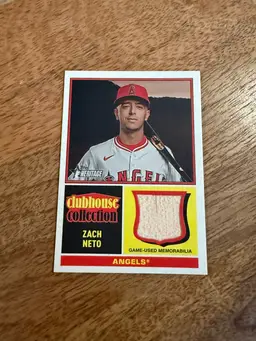 Zach Neto - Clubhouse Collection Relic - Los Angeles Angels