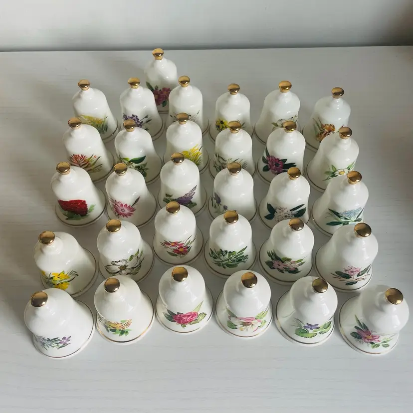 Buyer Choice Danbury Mint Official State Flowers Bell Collection Bone China Japan