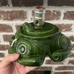 Vintage Atlantic Mold Ceramic Christmas Tree Wired Lighted BASE Only