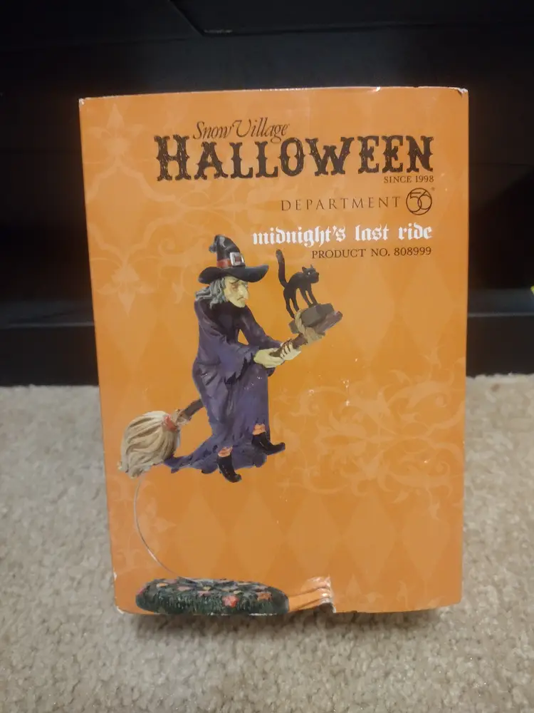 Dept 56 Midnights Last Ride 808999 Snow Village Halloween Accessory