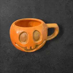 Vintage McCoy Pumpkin Mug Orange Jack O Lantern Halloween HTF READ