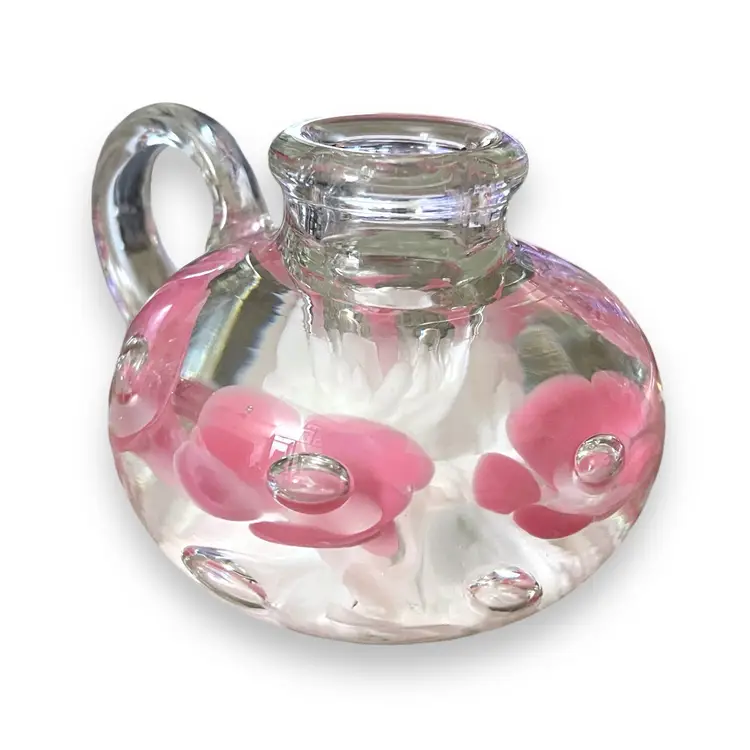 Vintage Joe St Clair Paperweight/Candle Holder 