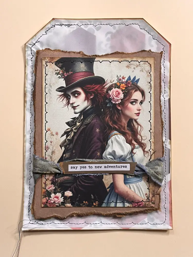 Large Tag Alice in Wonderland Adventures Inspired