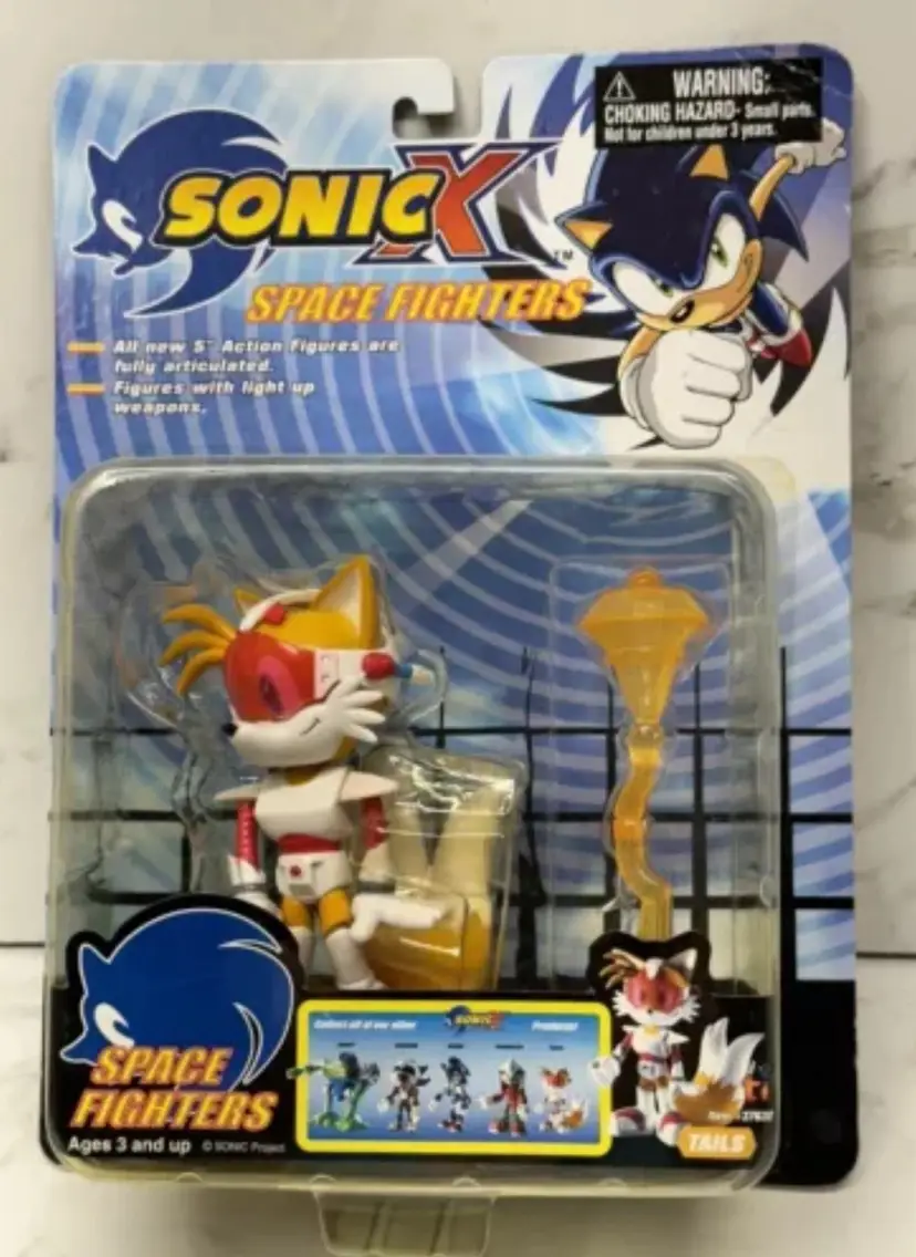 Sonic X Space Fighters - Tails - Sonic Action Figure - NIB - RARE