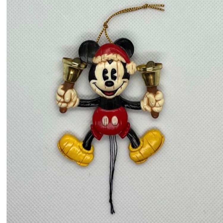 Hallmark Keepsake Vintage Mickey Mouse dated 2001 bell ringing Santa 1930’s style