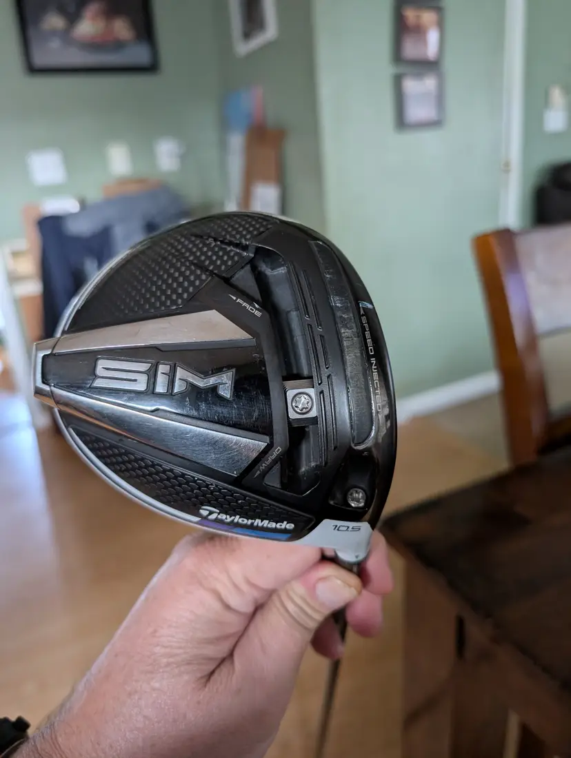 TaylorMade SIM Driver, w/Tour AD Stiff shaft