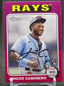 #70 - Junior Caminero 2024 Topps Heritage RC