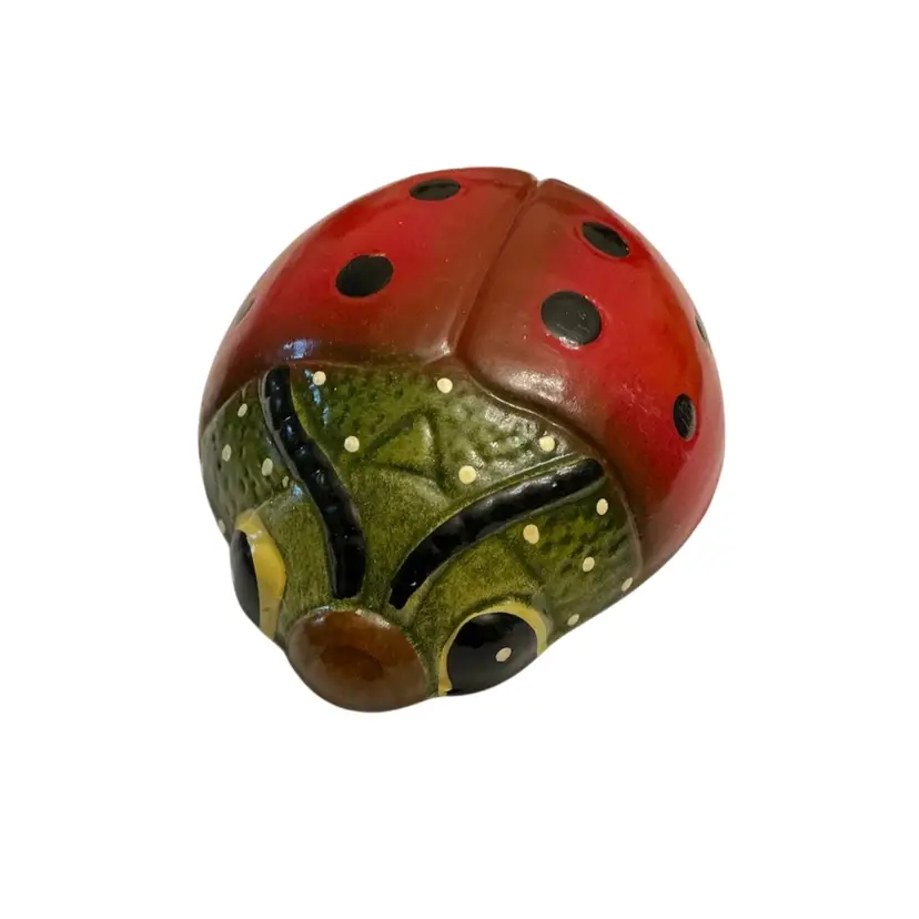 Ceramic Ladybug Wall Hanger 5 1/2” X 4 1/2”