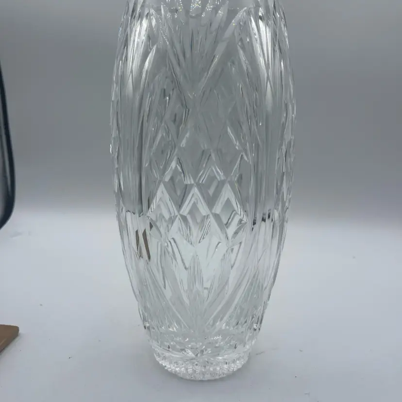 Vintage Waterford Master Cutter Collection Cut Crystal 10" Flower Vase EXCELLENT