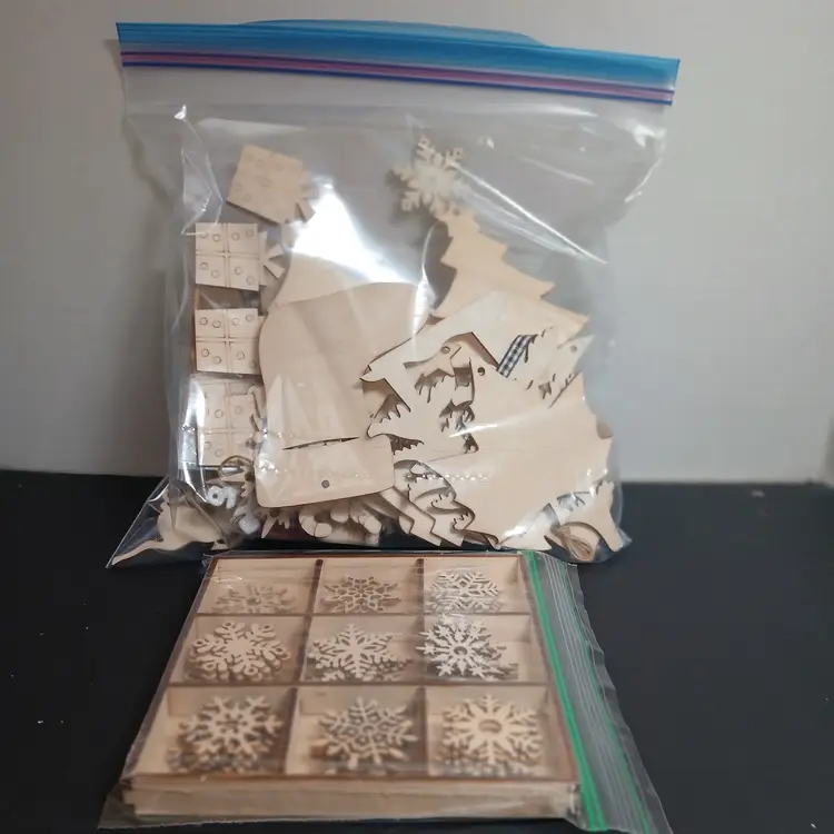 Christmas in July! Christmas Crafter Holiday Haul - Ribbon & Laser Cut wooden ornaments