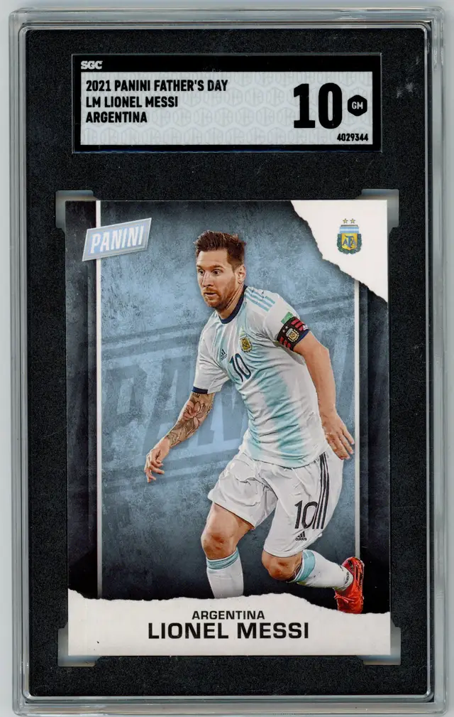 2021 Panini Father's Day LIONEL MESSI #LM ARGENTINA SGC 10 GM
