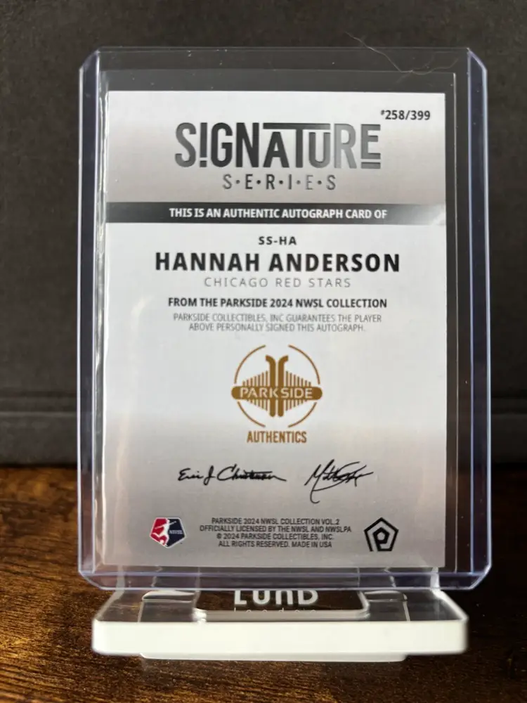 SS-HA Hannah Anderson 2024 Parkside NWSL Collection - Signature Series (Vol. 2)