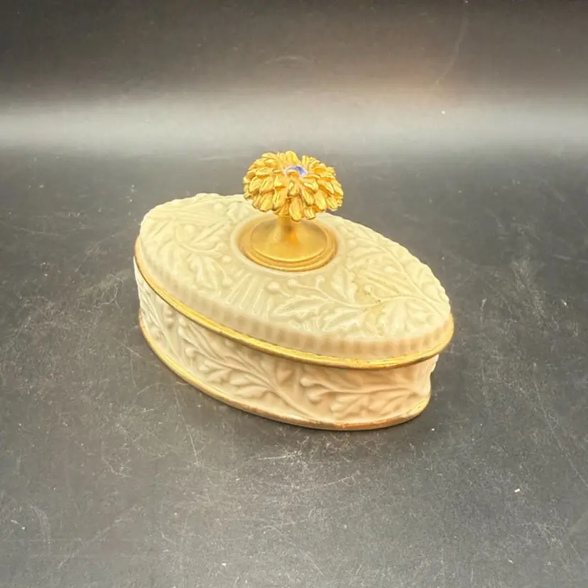 Lenox 'September' Porcelain Trinket Box