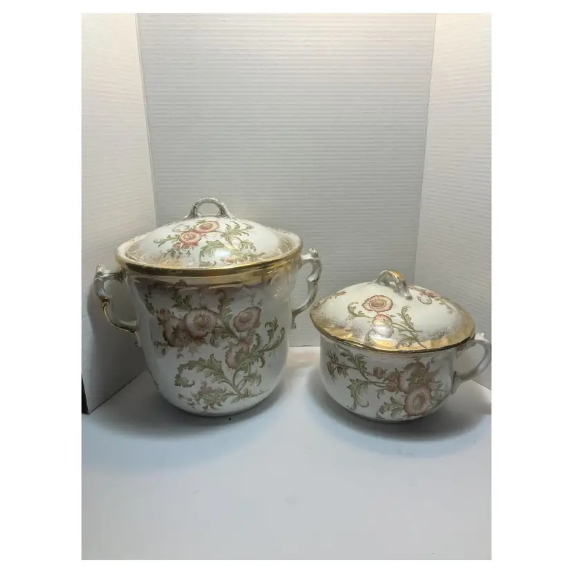 Haddock’s Lamberton Works Royal porcelain Chamber pot and Slop pot.