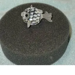 Vtg Swarovski Puffer Fish 1.5” x 1” x 1.5” Orig Box