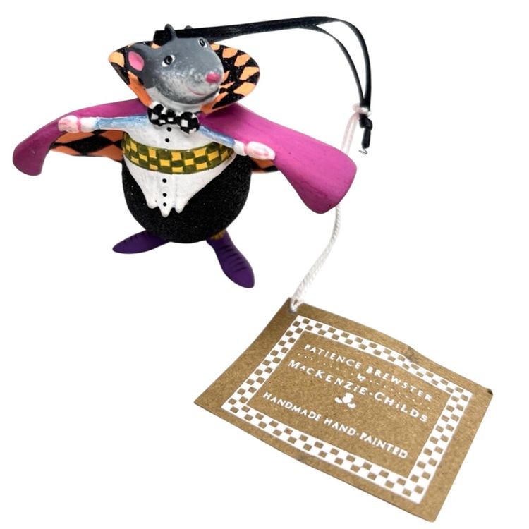 Count Ratula Ornament New with Tag. Patience Brewster for Mackenzie-Childs. Halloween Collection. 2-1/4” x 3” x 1-1/2”.
