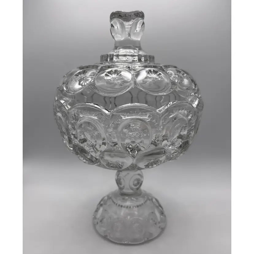 Clear Moon And Stars 10” Candy Dish