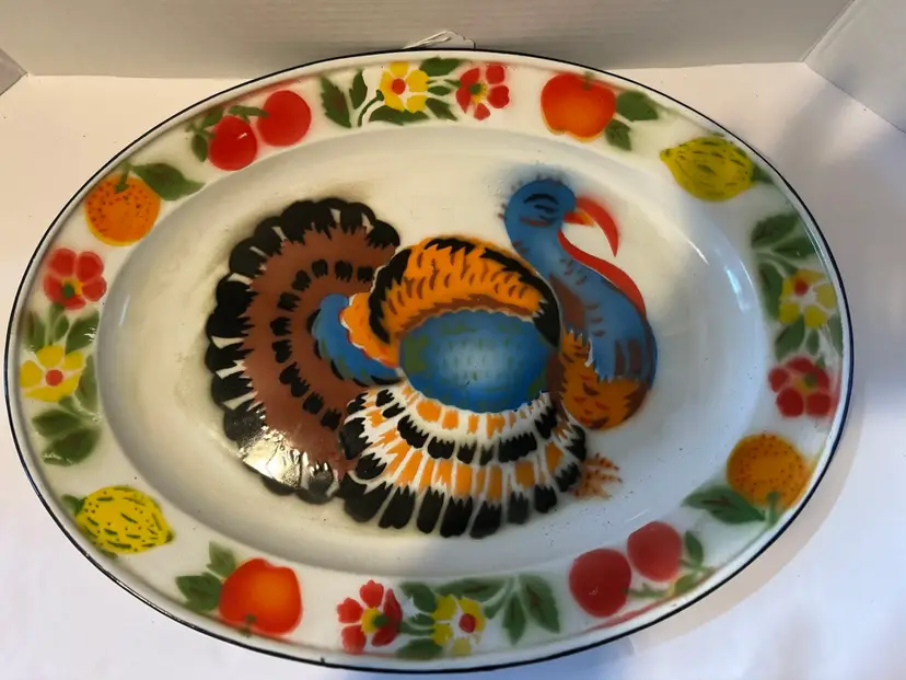 Enamelware Turkey Platter
