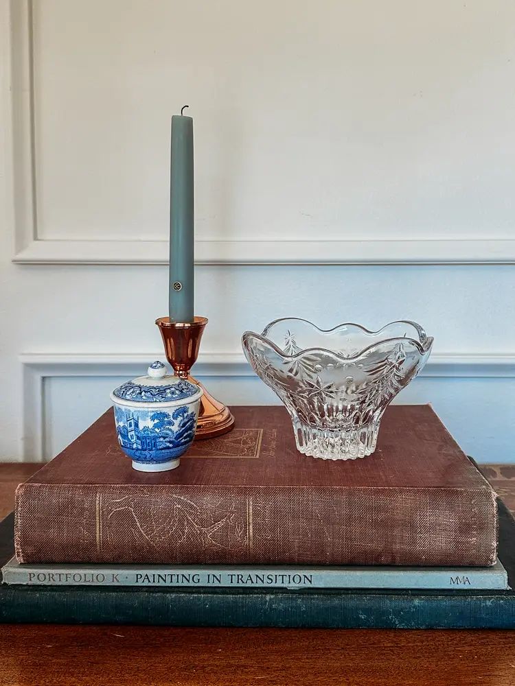 Vintage Mikasa Crystal "Christmas Night" Candy Dish - Germany