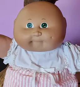 Vintage 1984 Cabbage Patch Kids Preemie Baldy With Green Eyes