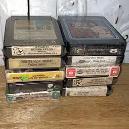 Lot Of 10 8track Tape Cartridges