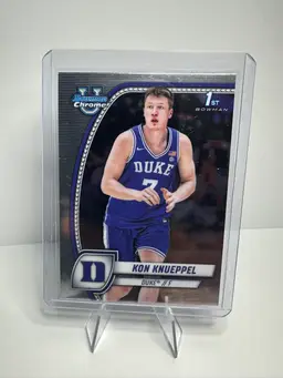 2024-2025 Bowman Chrome KON KNUEPPEL 1st Bowman #48 Duke/ Hornets.