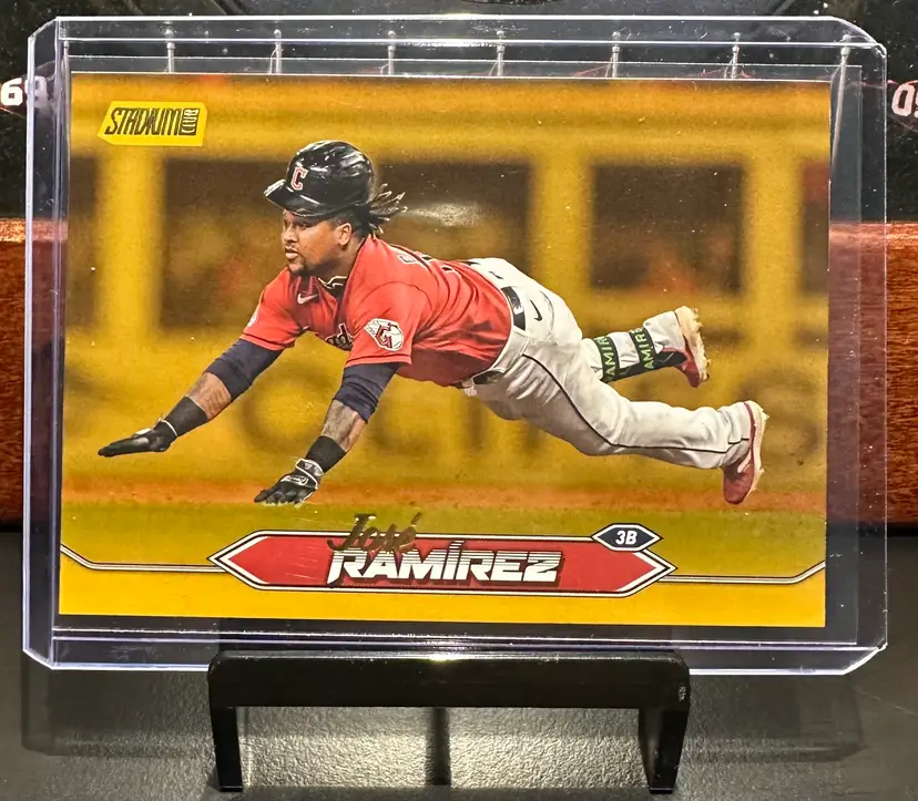Jose Ramirez Gold Foil 2024 Stadium Club 49 Cleveland Guardians