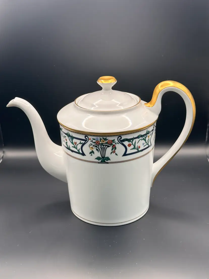 Rare Christian Dior "Florissant" Fine China Coffee / Teapot