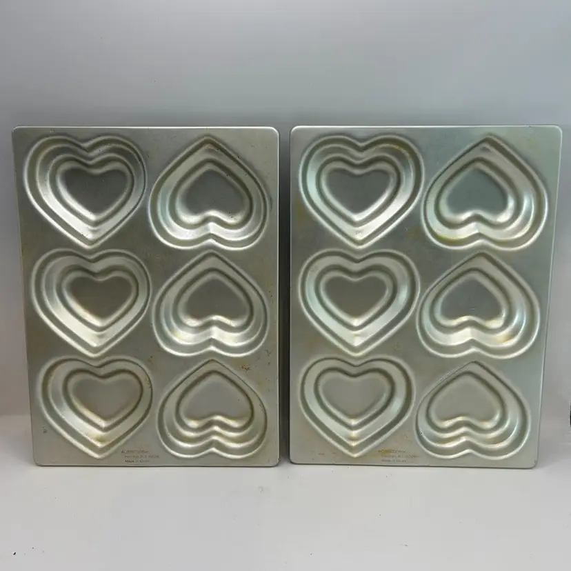 Pair Of Wilton Heart Shaped Pans