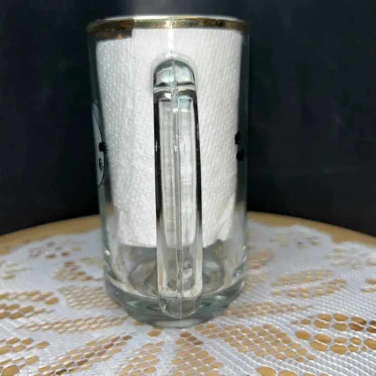 Vintage Algoma Central Railway Glass Mug, Beer Stein 1970s