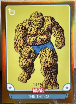 2026 Topps Brooklyn Marvel Captain America The Thing Orange #/25