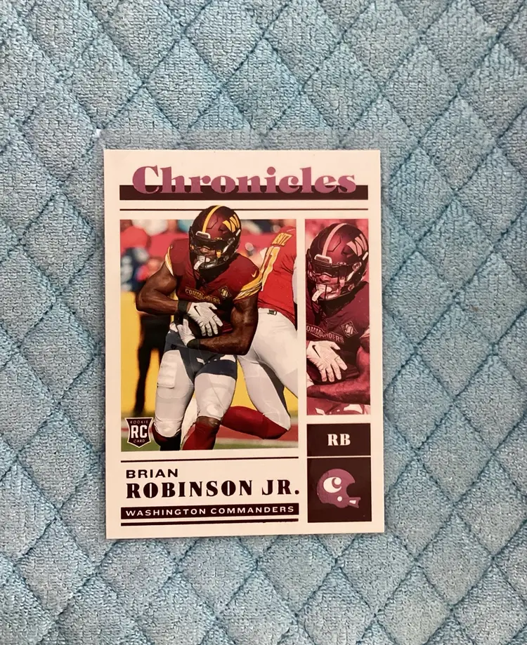 Brian Robinson Jr. Rookie RC 2022 Chronicles Card Pink #37 Washington Commanders