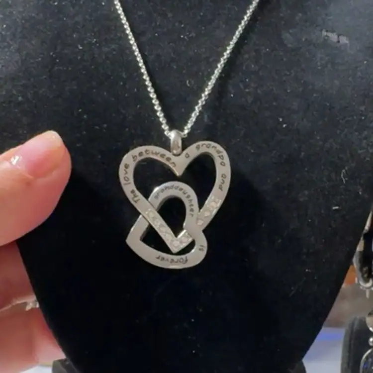 Grandpa Granddaughter Necklace 18” 2” Ext