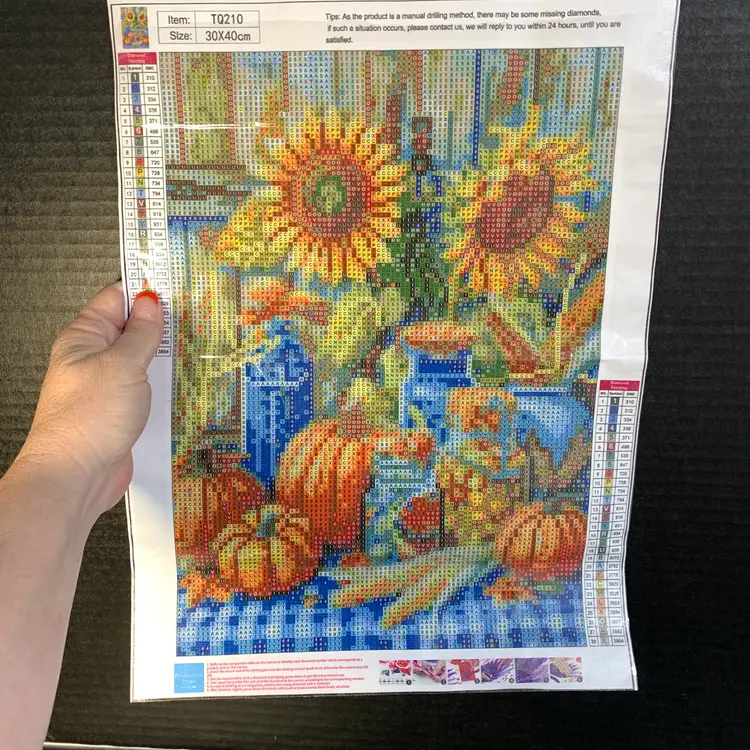 Sunflowers & Pumpkins Diamond Art Kit