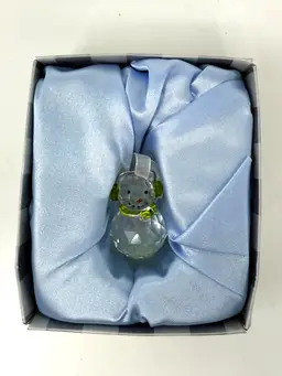 Dept 56 Crystal Snowman Ornament – 2004 Crystallines Holiday Decor in Box
