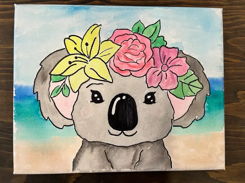 8 X 10 Watercolor Koala