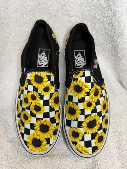 Women’s Vans Sunflower Slip Ons