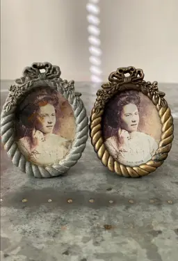 Set of Two Vintage "The Weston Gallery" Mini Picture Frames