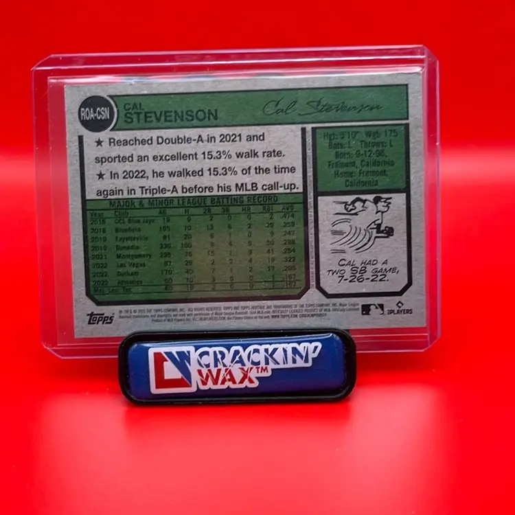 Cal Stevenson 2023 Topps Heritage High Number RC Auto Oakland A’s