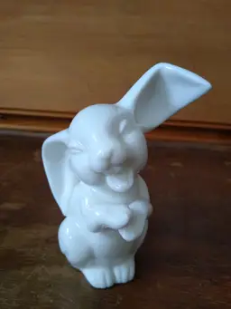 MCM Cute Bunny Rabbit Ornament White Rosenthal
