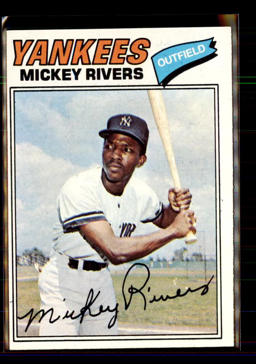 Mickey Rivers 1977 Topps #305 - (144) - New York Yankees