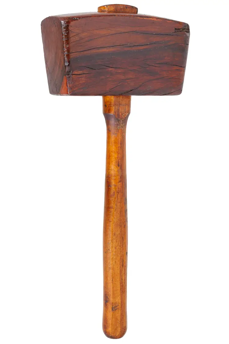 Vintage 42-Ounce Lignumvitae Joiner's Mallet 15" Long, 6.5" x 3.5" Head