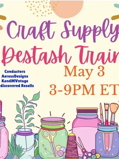 Craft Supply Destach Train With Czlovesvintage 