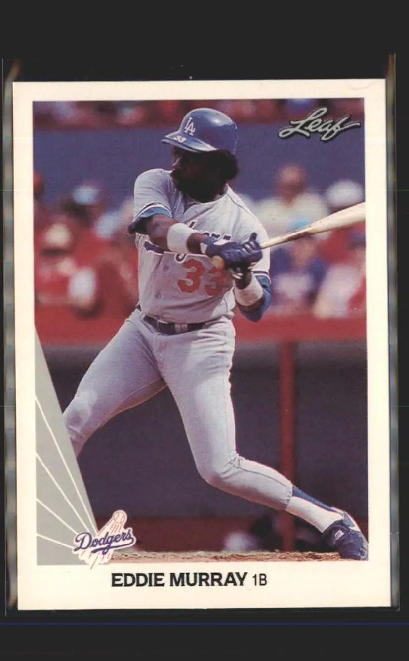 1990 Leaf #181 Eddie Murray - (137) - Los Angeles Dodgers