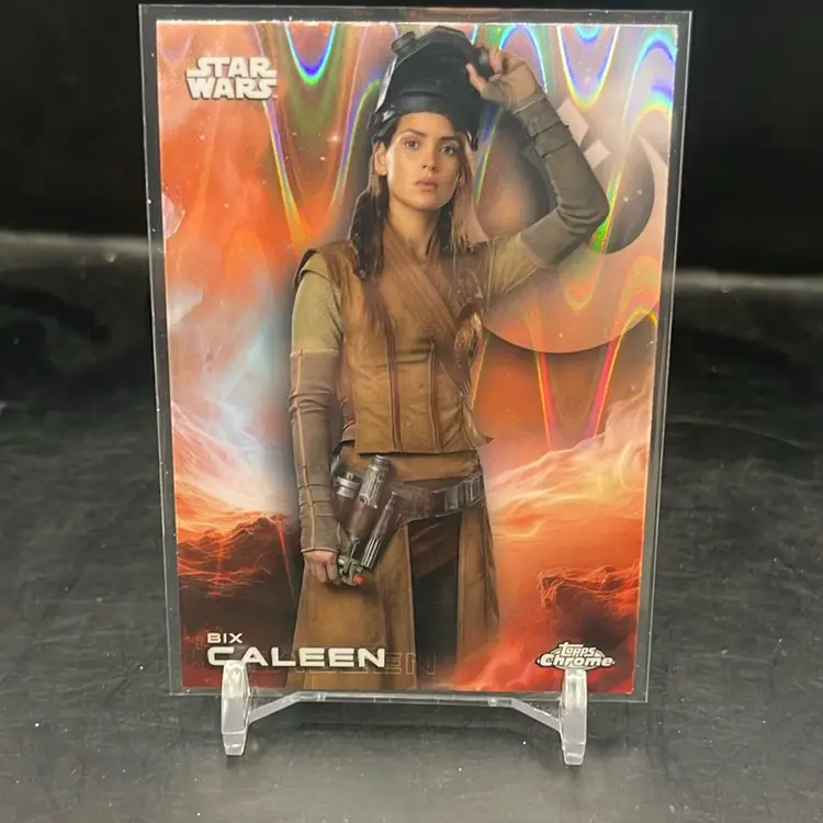 2025 Topps Chrome Star Wars Six Caleen Ray Wave Refractor